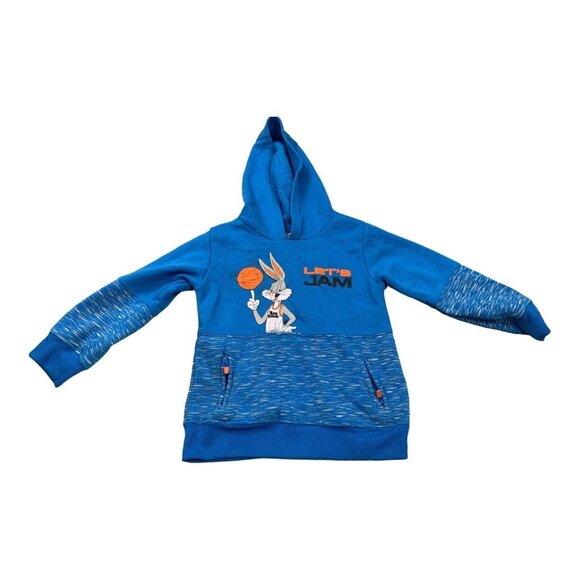 Space Jam Other - Space Jam Pullover Hoodie Toddler 4T Blue Basketball Bugs Bunny Loney Tunes